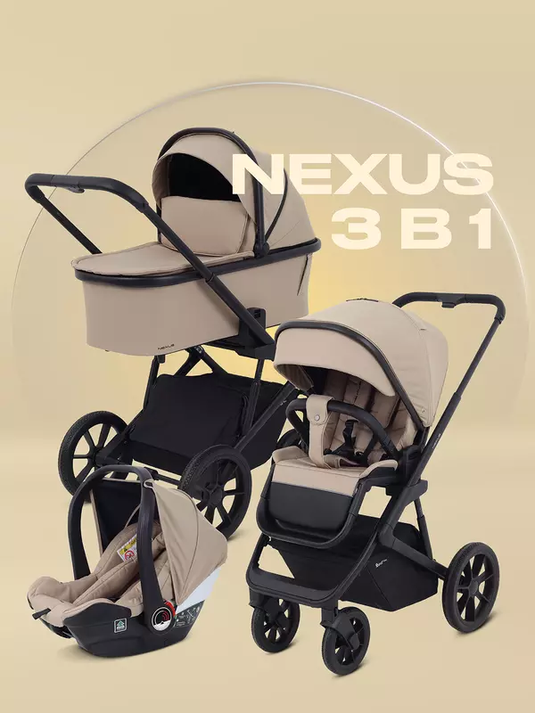 Коляска 3 в 1 Rant Basic Nexus 2025 Beige