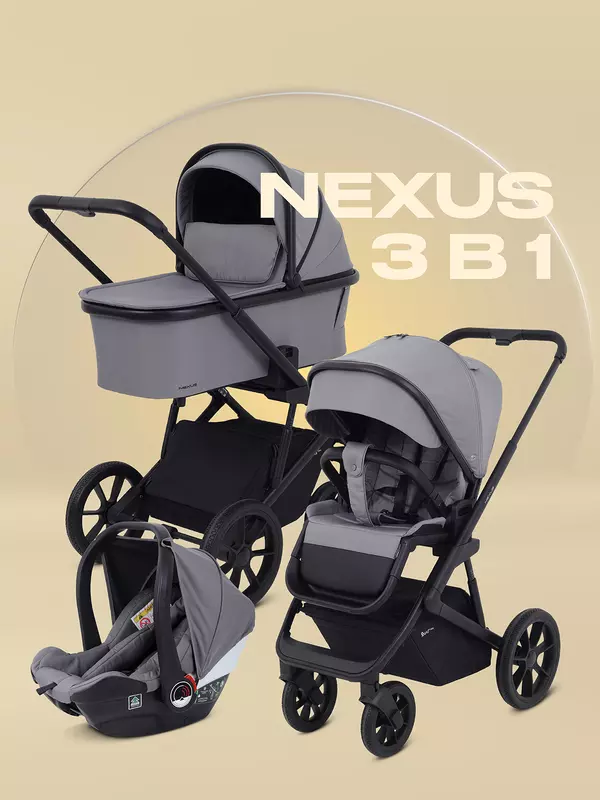 Коляска 3 в 1 Rant Basic Nexus 2025 Grey