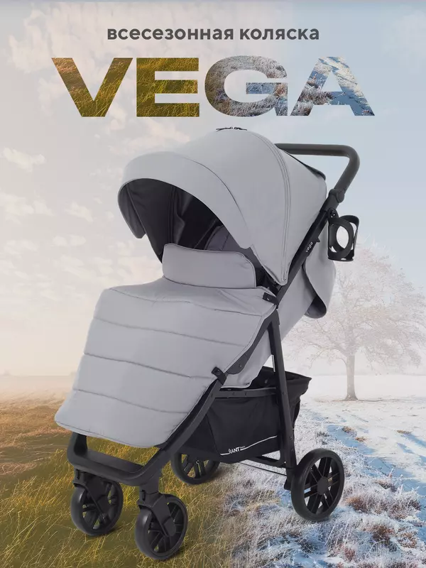 Коляска прогулочная Rant basic Vega Grey 2024
