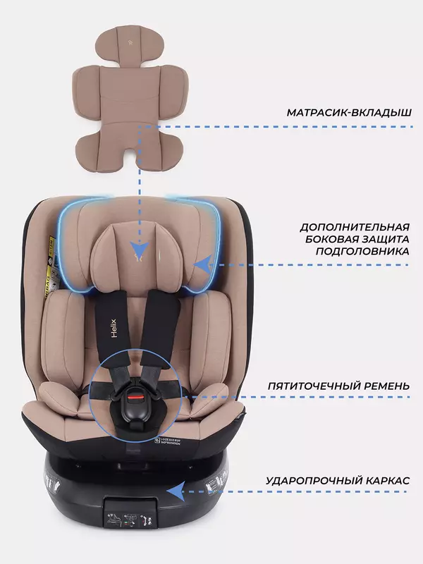 Автокресло Rant Helix isofix (40-150 см) Beige