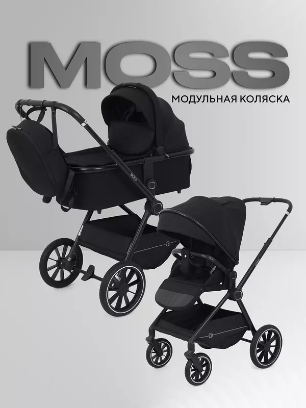 Коляска 2 в 1 Rant Moss 2025 Black