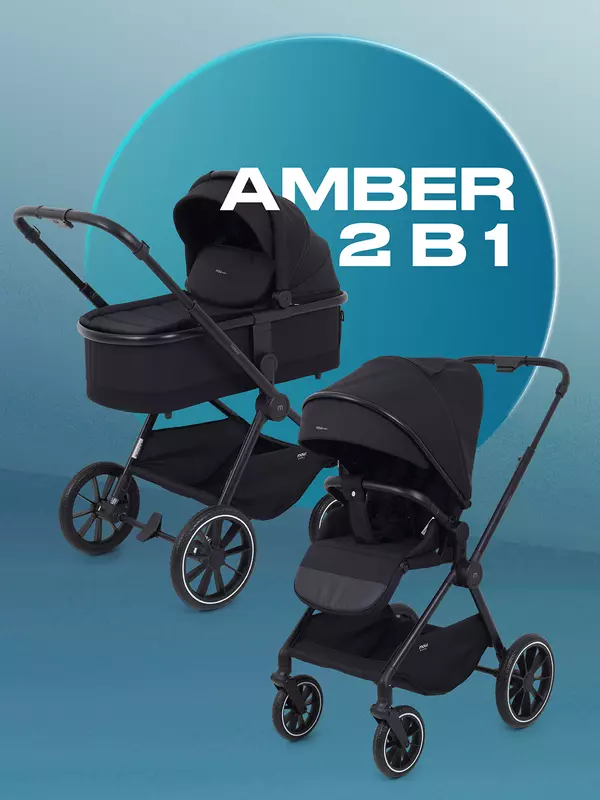 Коляска 2 в 1 Mowbaby Amber Black